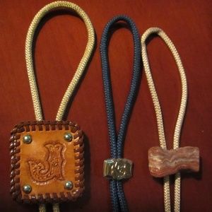 Lot of 3 Bolo Neckties